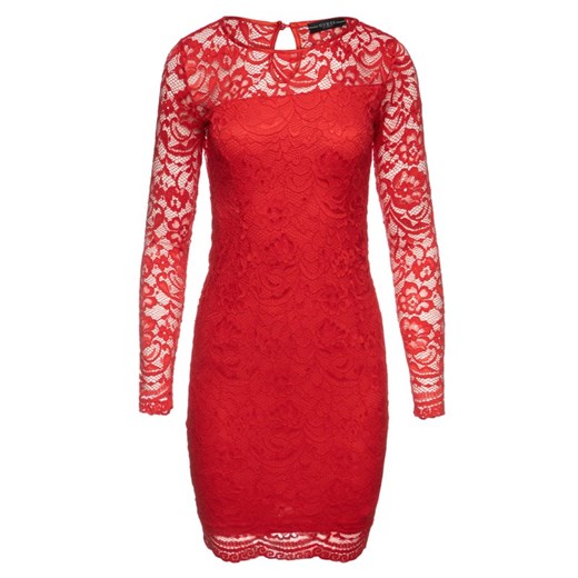 Sukienka Guess wiosenna czerwona koronkowa 