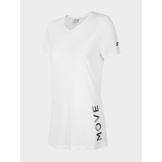 T-shirt damski TSD005 - biały   XXL promocyjna cena 4F 