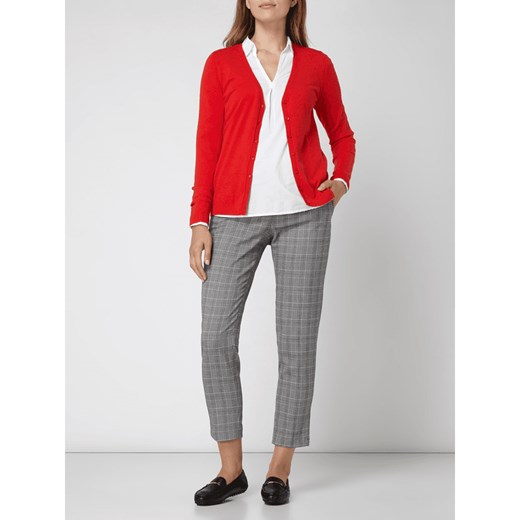 Spodnie o dł. 7/8 i kroju slim fit ze wzorem w kratę glencheck Christian Berg Women 34 Peek&Cloppenburg