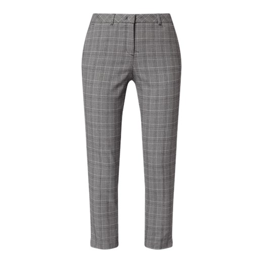 Spodnie o dł. 7/8 i kroju slim fit ze wzorem w kratę glencheck Christian Berg Women 42 Peek&Cloppenburg