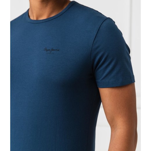 T-shirt męski Pepe Jeans z krótkimi rękawami bez wzorów 