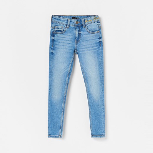 Reserved - Spodnie jeansowe slim fit - Niebieski  Reserved 116 