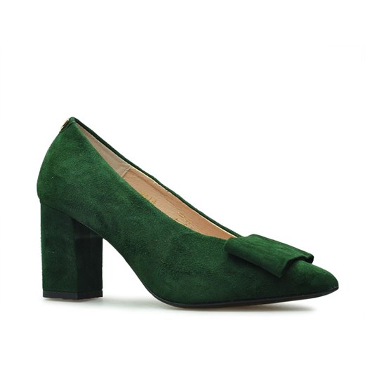 Czółenka Sala 9414/749 Zielone zamsz ze sklepu Arturo-obuwie w kategorii Czółenka - zdjęcie 73324215