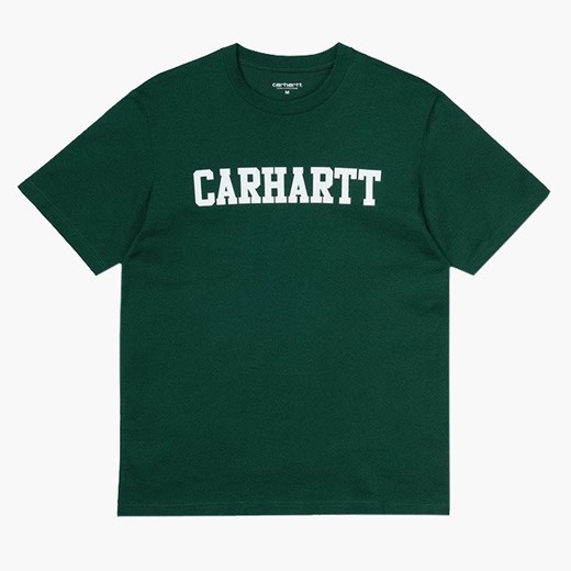 Koszulka męska Carhartt College T-Shirt I024772 DARK FIR/WHITE    sneakerstudio.pl