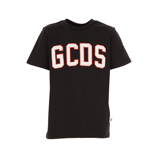 GCDS Koszulka Dziecięca dla Chłopców Na Wyprzedaży, czarny, Bawełna, 2019, 12Y 8Y