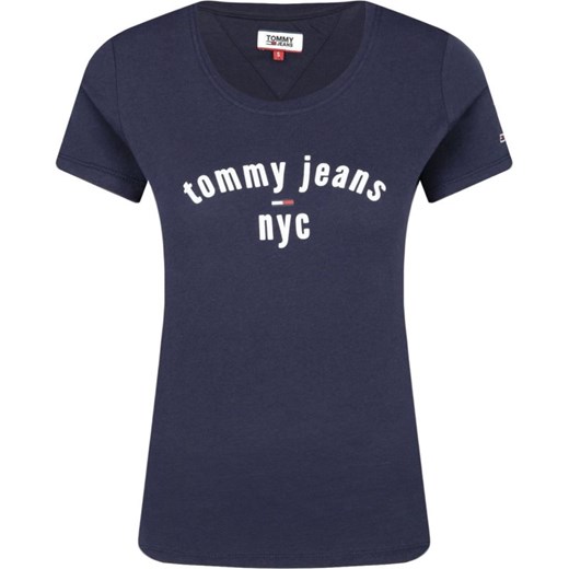 Bluzka damska Tommy Jeans z okrągłym dekoltem z krótkimi rękawami 