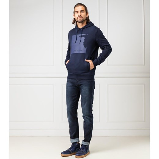 Bluza męska Trussardi Jeans w stylu młodzieżowym w nadruki 