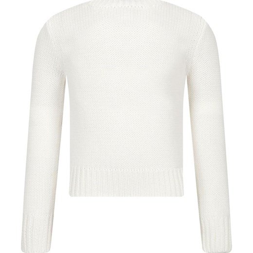 Biały sweter dziewczęcy Polo Ralph Lauren 