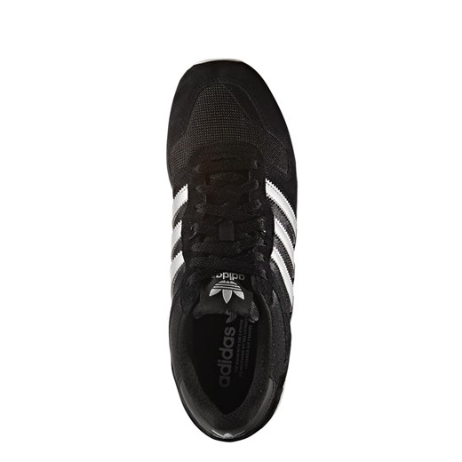 Buty sportowe męskie czarne Adidas sznurowane zamszowe 