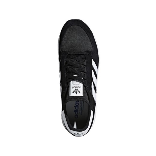 Buty sportowe męskie Adidas sznurowane czarne zamszowe 