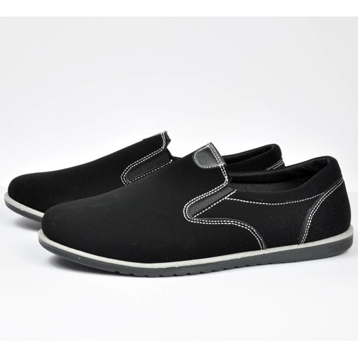 Pantofelek24.pl | Wsuwane pantofle Czarne  Baolikang 42 promocyjna cena pantofelek24.pl 