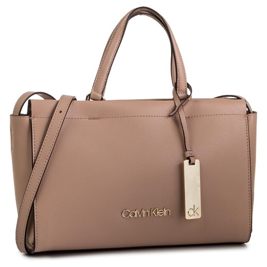 Shopper bag Calvin Klein bez dodatków elegancka matowa 
