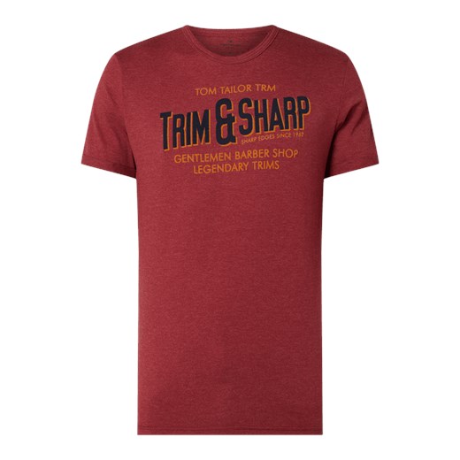 T-shirt z nadrukiem z logo  Tom Tailor XL Peek&Cloppenburg 