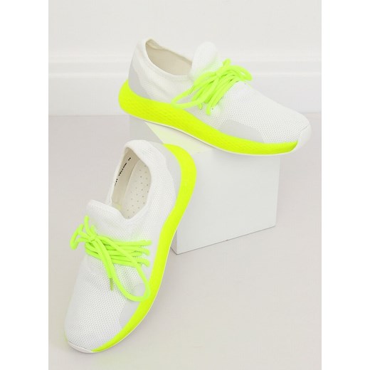 Buty sportowe biało-żółte SEDEN