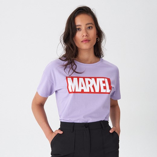 House - Koszulka z nadrukiem Marvel - Fioletowy House  S 