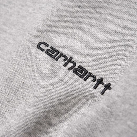 Bluza męska Carhartt Script Embroidery I027678 GREY HEATHER/BLACK Carhartt Wip   sneakerstudio.pl