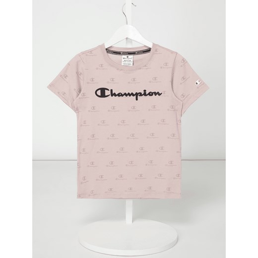 T-shirt z wzorem z logo Champion  L Peek&Cloppenburg 