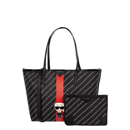 Torba shopper ze wzorem z logo Karl Lagerfeld  One Size Peek&Cloppenburg 