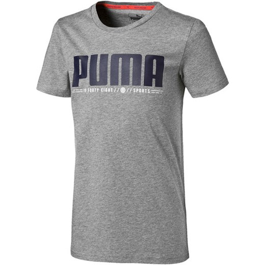 Koszulka młodzieżowa Active Sports Graphic Puma (szara) Puma  164cm promocyjna cena SPORT-SHOP.pl 
