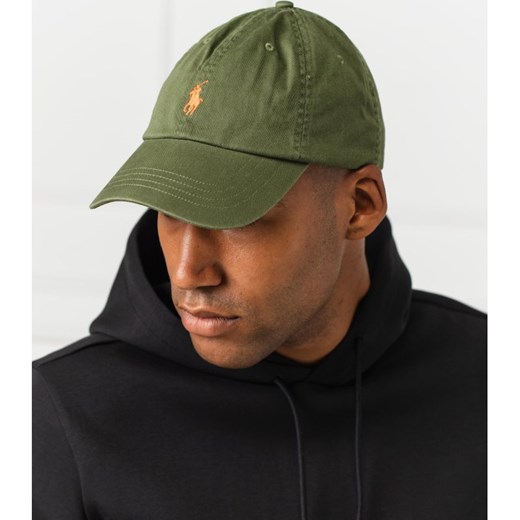 Zielona czapka z daszkiem męska Polo Ralph Lauren z haftem 