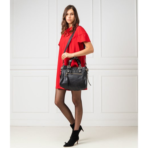 Red Valentino shopper bag bez dodatków skórzana do ręki średnia 