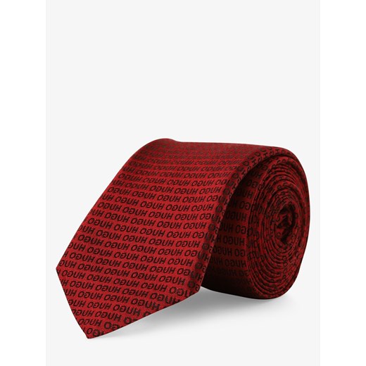 HUGO - Krawat jedwabny męski, czerwony Hugo Boss  One Size vangraaf