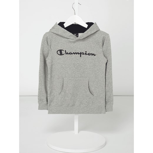 Bluza z kapturem z gumowym nadrukiem z logo Champion  XS Peek&Cloppenburg 