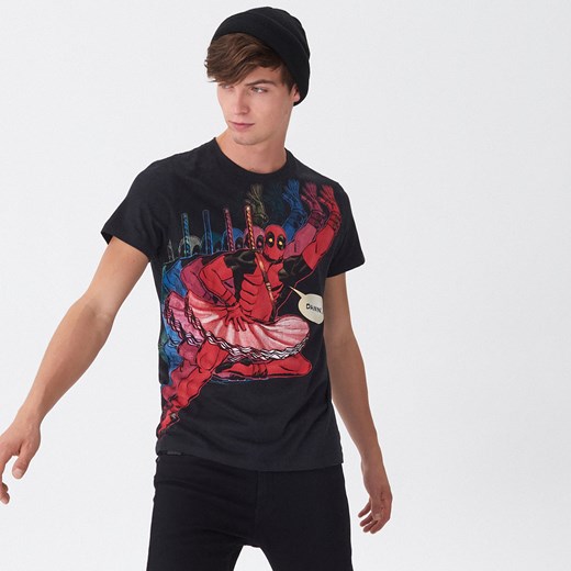 House - T-shirt z nadrukiem Deadpool - Szary  House XL 