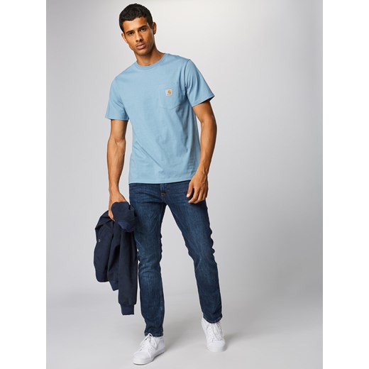 T-shirt męski Carhartt Wip z krótkim rękawem bez wzorów na wiosnę 