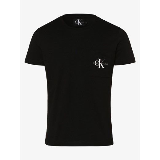 Calvin Klein Jeans - T-shirt męski, czarny  Calvin Klein XL vangraaf