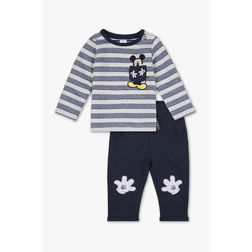C&A Myszka Miki-strój niemowlęcy-bawełna bio-2 części, Niebieski, Rozmiar: 62 C&A  92 