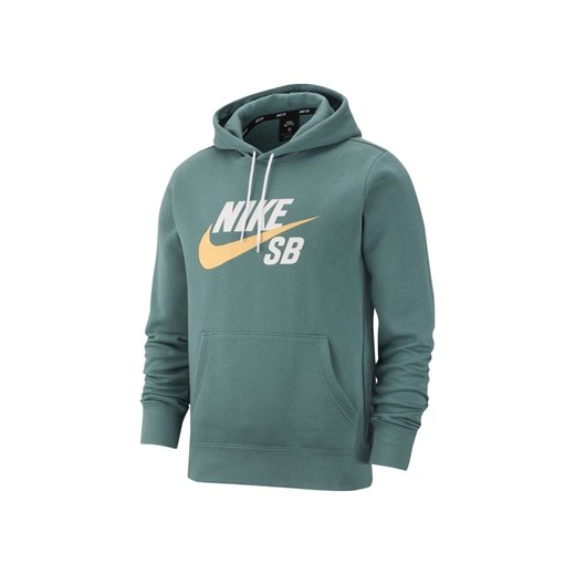 Zielona bluza męska Nike sportowa z napisami 