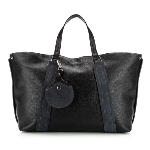 Wittchen shopper bag na ramię matowa czarna 