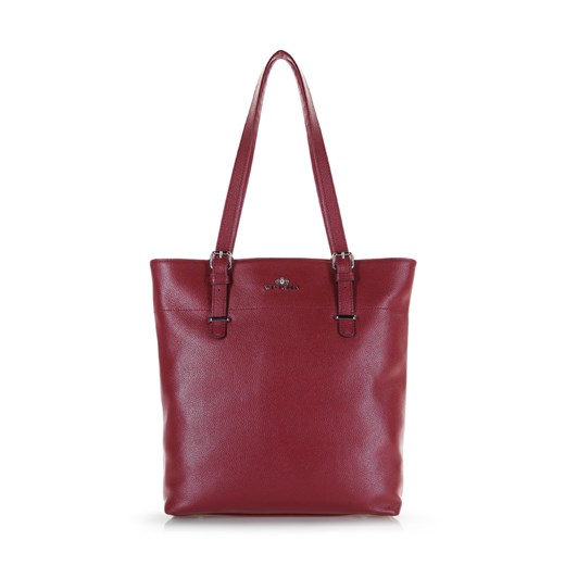 Shopper bag Wittchen czerwona na ramię duża lakierowana elegancka 