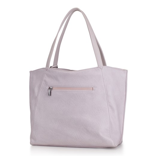 Shopper bag Wittchen bez dodatków elegancka duża ze skóry ekologicznej ze zdobieniami na ramię 
