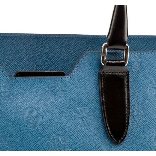 Niebieska shopper bag Wittchen elegancka 