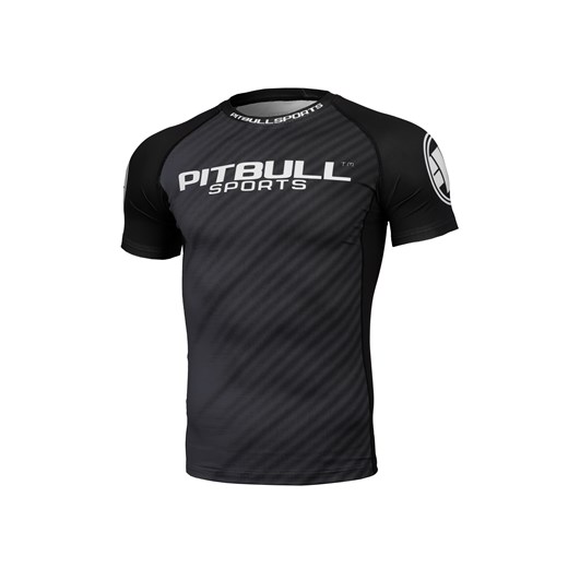 Koszulka sportowa czarna Pit Bull z napisami 
