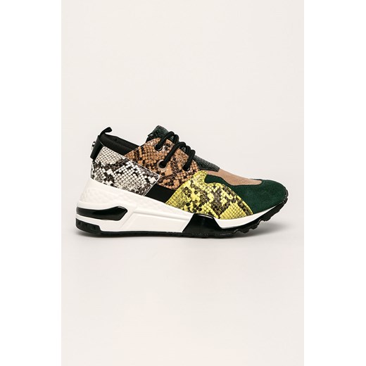 Sneakersy damskie Steve Madden w zwierzęcy wzór na platformie sznurowane sportowe