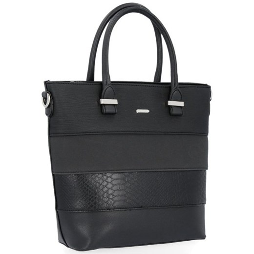 Shopper bag David Jones do ręki średnia bez dodatków elegancka 