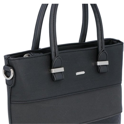 Shopper bag David Jones bez dodatków elegancka matowa do ręki