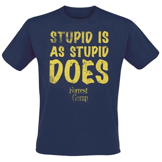 Forrest Gump - Stupid Is As Stupid Does - T-Shirt - ciemnoniebieski  Forrest Gump S EMP