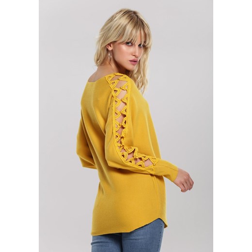 Żółty Sweter Olympia Renee  M/L Renee odzież