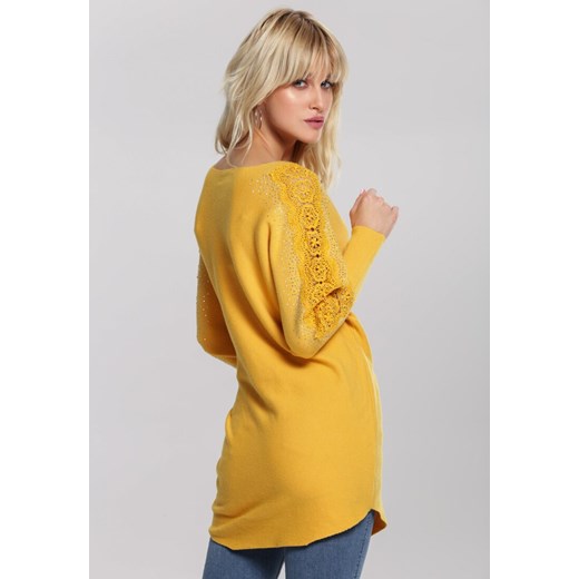Żółty Sweter Rosalyn Renee  S/M Renee odzież