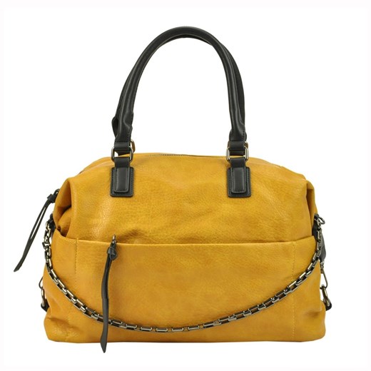 Shopper bag Lookat w stylu młodzieżowym z breloczkiem matowa 