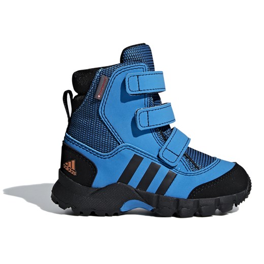Buty trekkingowe dziecięce niebieskie Adidas w paski 