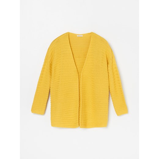 Reserved - Sweter z prążkowanej dzianiny - Żółty  Reserved 140 