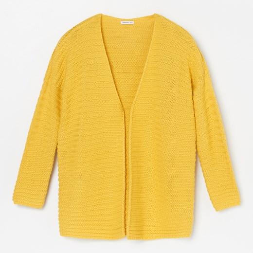 Reserved - Sweter z prążkowanej dzianiny - Żółty  Reserved 164 
