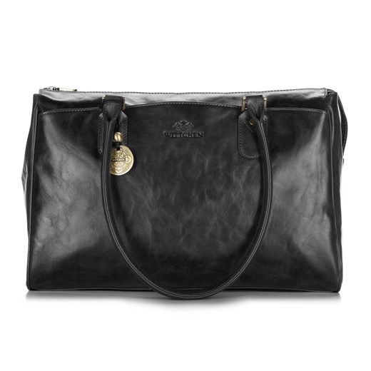 Shopper bag Wittchen czarna elegancka bez dodatków 