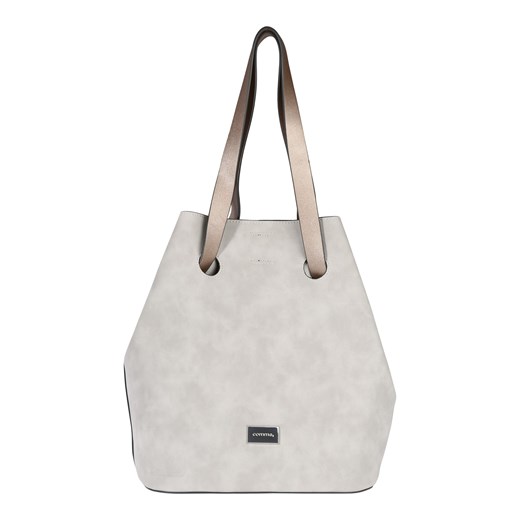 Shopper bag Comma, bez dodatków elegancka duża ze skóry na ramię 