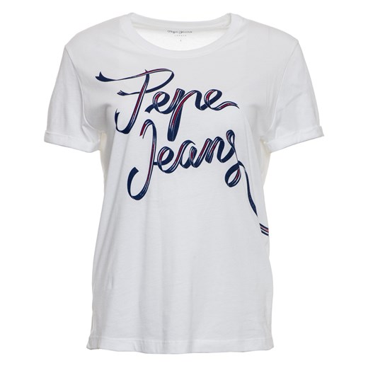 Pepe Jeans T-shirt damski Anouck XS biały, BEZPŁATNY ODBIÓR: WROCŁAW!  Pepe Jeans M Mall